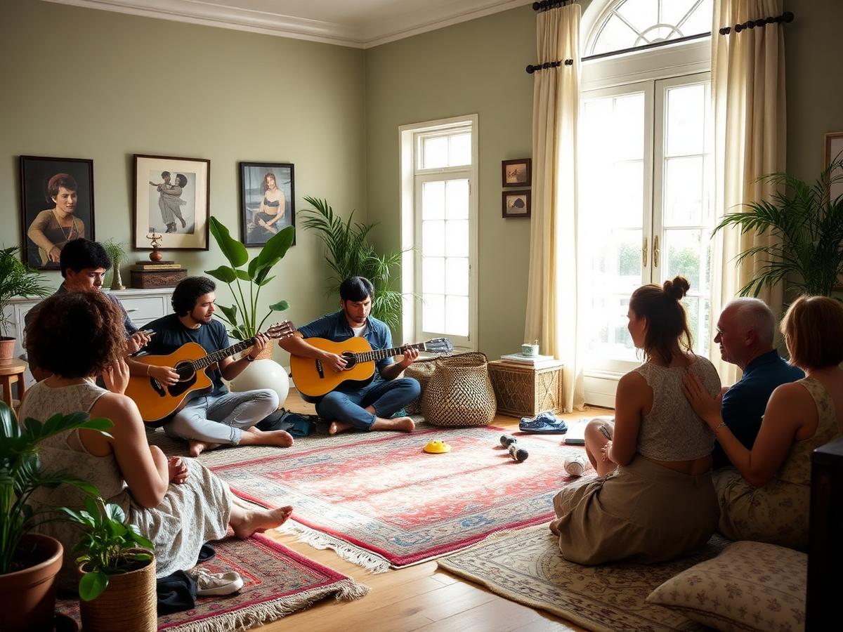 Community music session